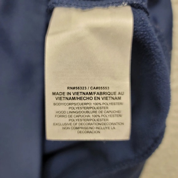 Nike Hoodie Mens Small Blue Therma-Fit Spellout Logo‎ Pockets Casual Outdoors - Picture 7 of 11